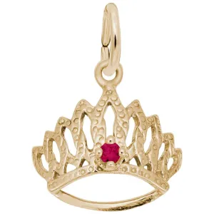 10 KT TIARA W/BIRTHSTONE-JULY