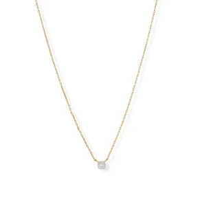 14 Karat Gold Plated CZ Necklace