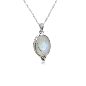 Banyan Fluid Silver Moonstone Necklace