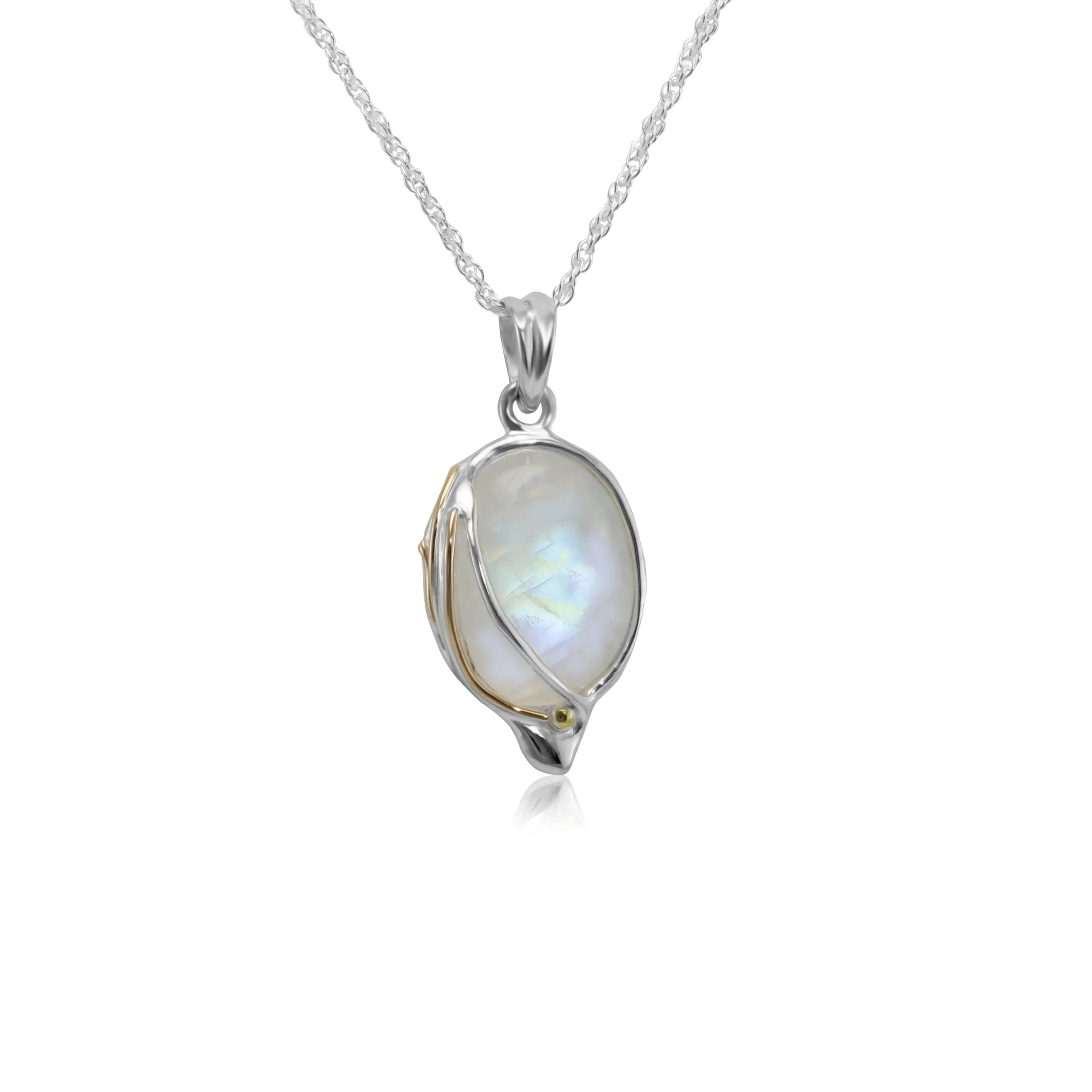 Banyan Fluid Silver Moonstone Necklace