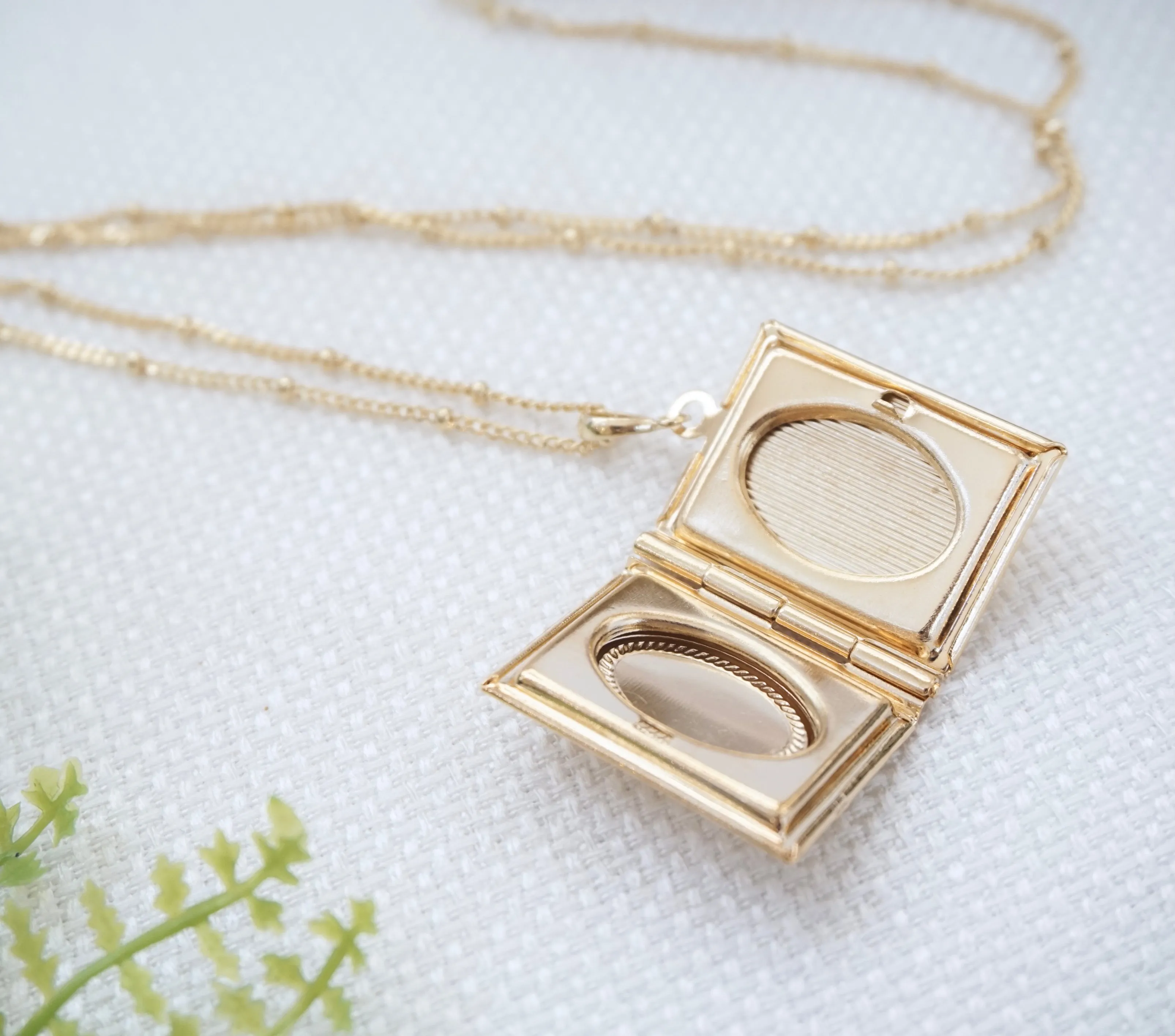 Book Locket Necklace