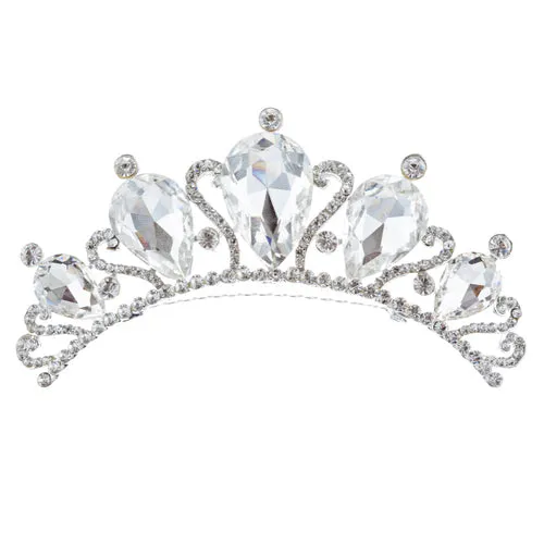 Bridal Wedding Jewelry Crystal Rhinestone Beautiful Teardrop Hair Comb