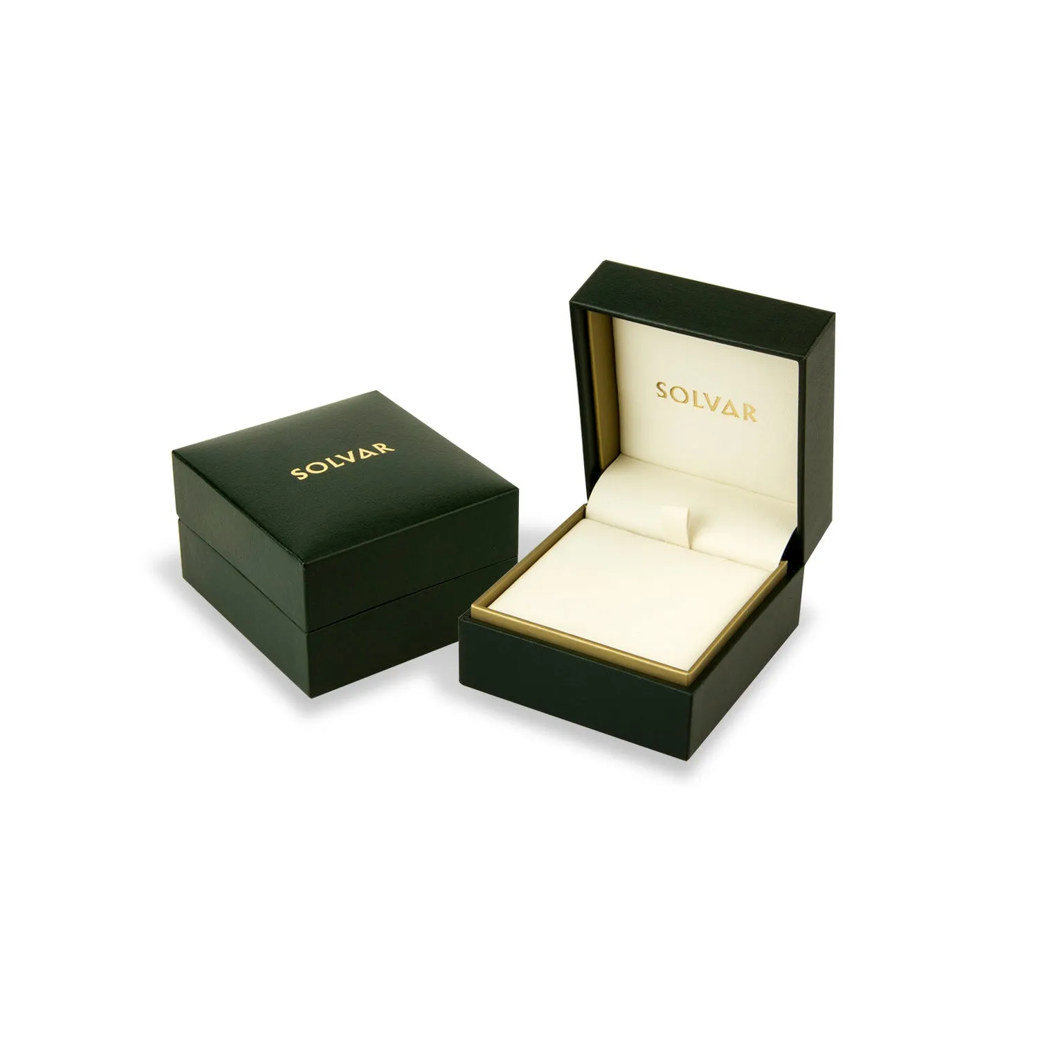 Claddagh Stud Earrings with Diamonds, Yellow Gold