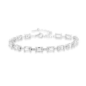 Emerald Shape Bar Tennis Bracelet