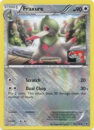 Fraxure (87/101) (League Promo) [Black & White: Noble Victories]
