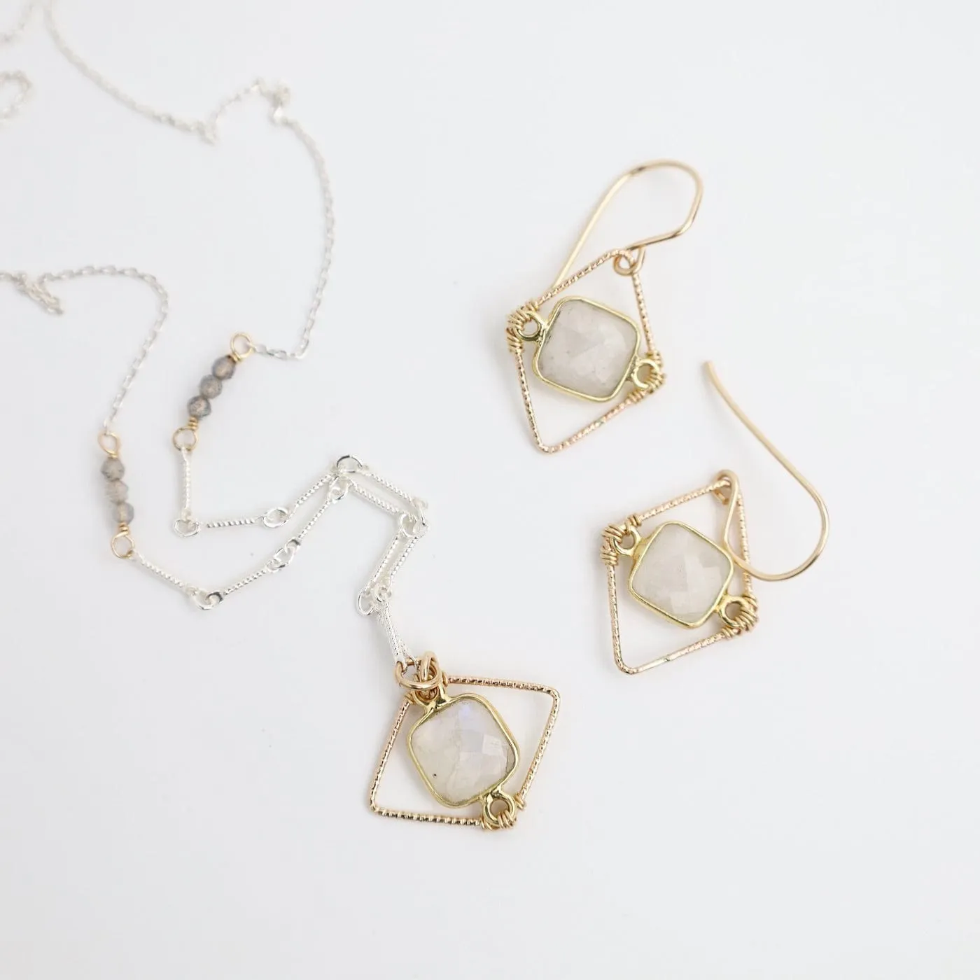 Moonstone Frame Necklace