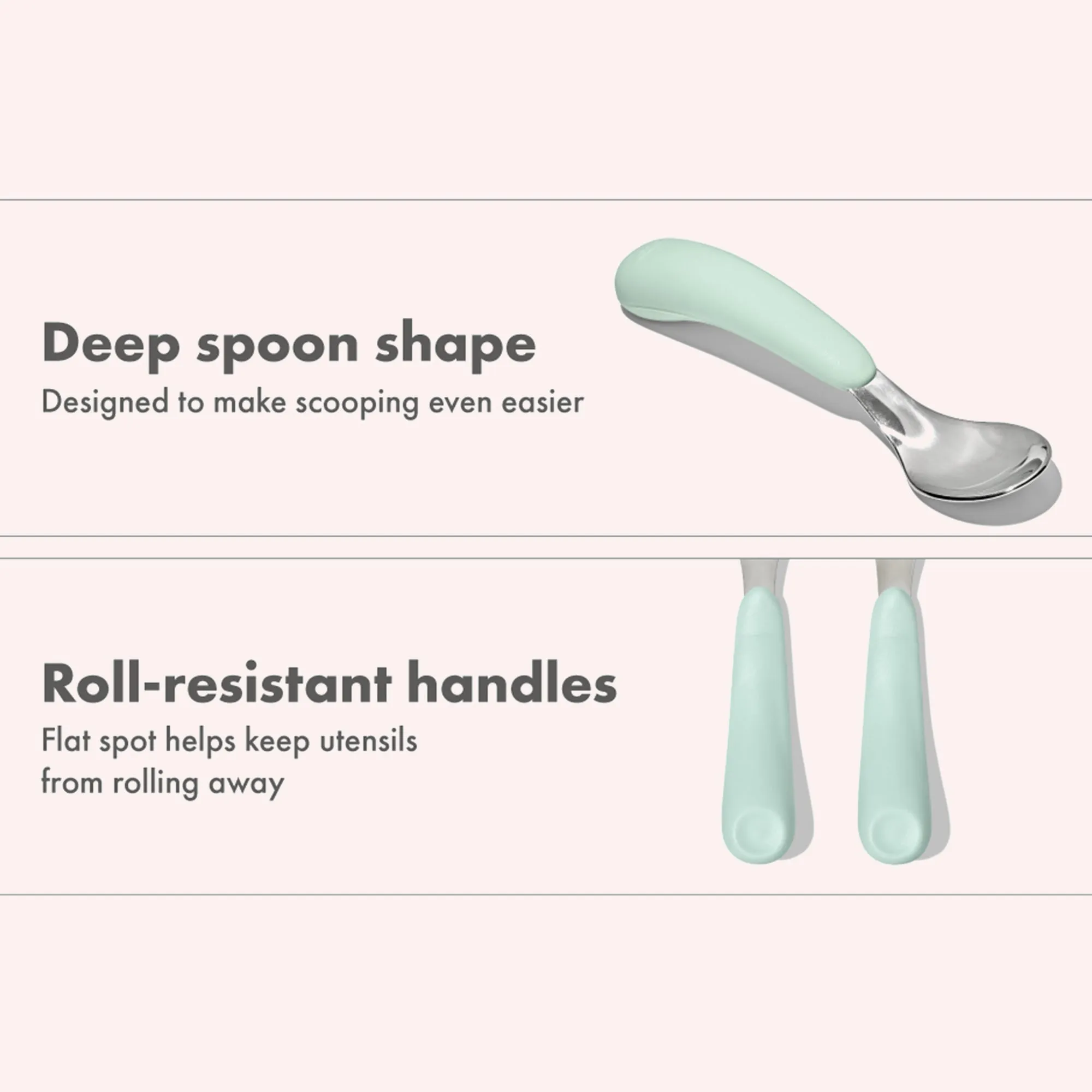 OXO Tot - Fork & Spoon Set - Opal