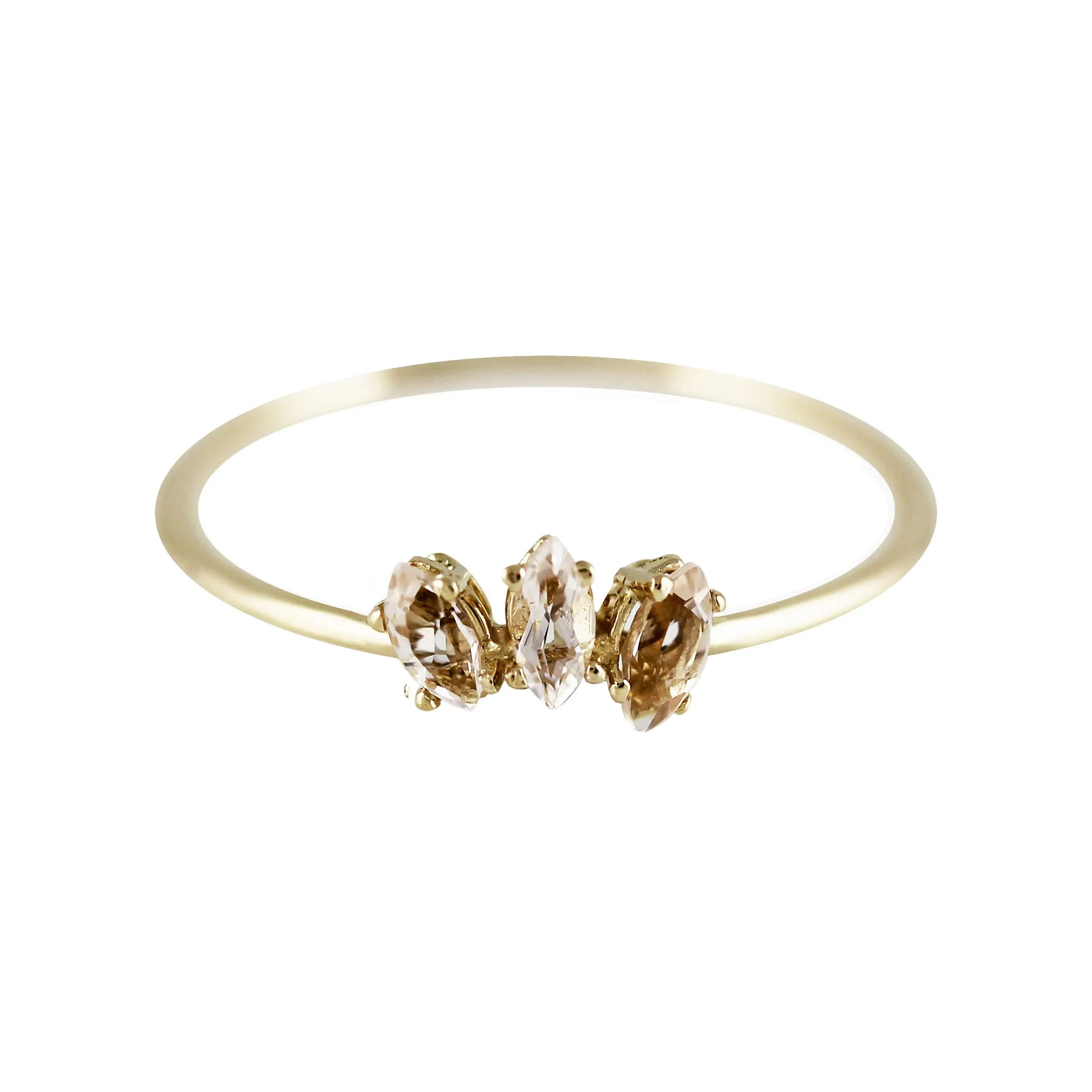 PETITE MORGANITE TIARA RING