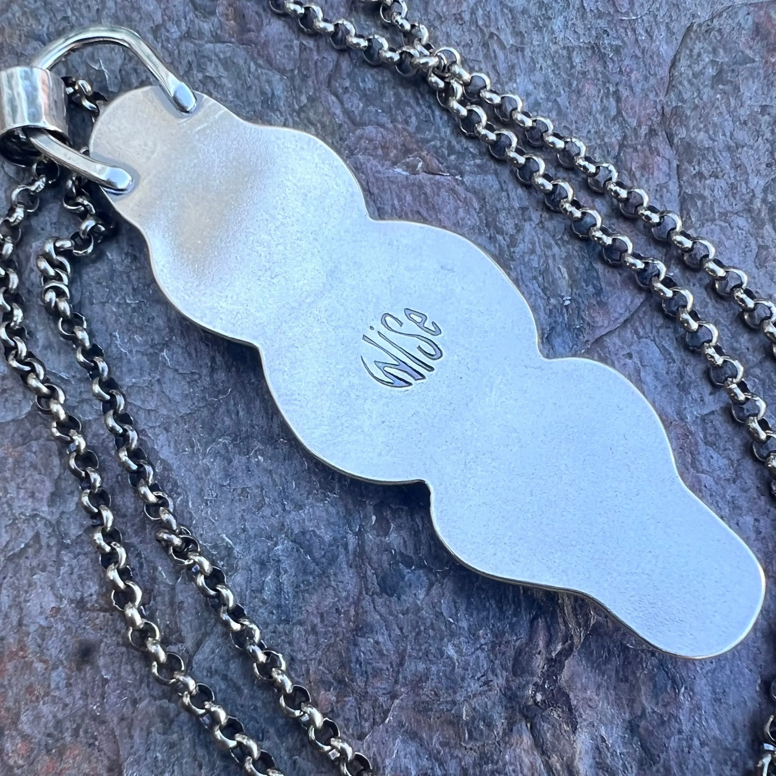 Rainbow Moonstone, Peruvian Opal, Turquoise, and Labradorite Sterling Silver Handmade One-of-a-kind Pendant Necklace