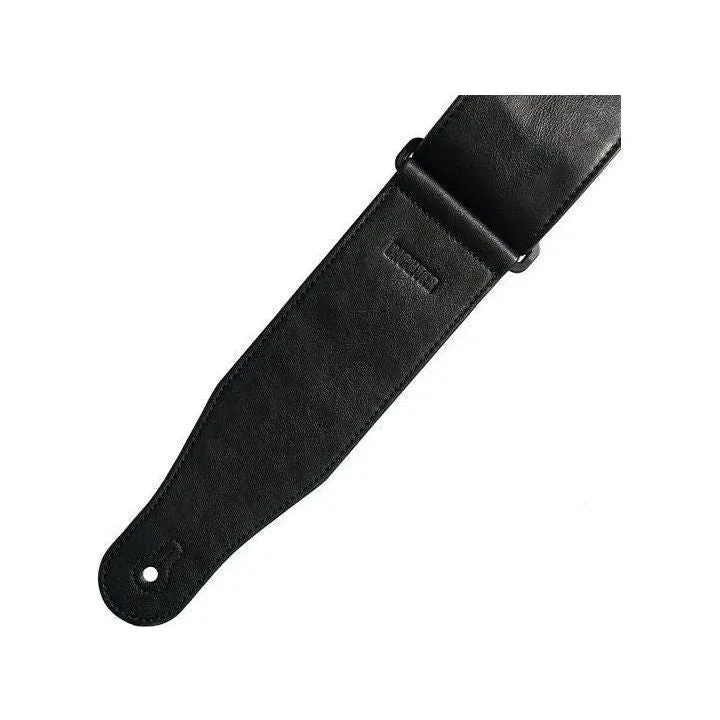 Richter Stronghold II Leatherette Black Guitar Strap 1682