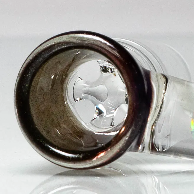 Unity Glassworks - 4 Hole Opal Horn Slide - 18mm - Blood Money & Karmaline